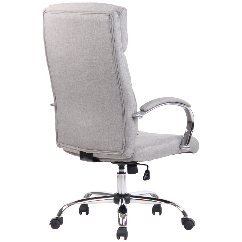 Chaise de bureau en tissu Bradford gris