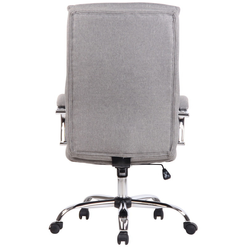 Chaise de bureau en tissu Bradford gris