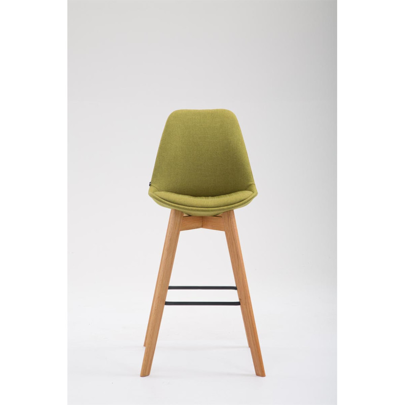 Tabouret de bar Metz en tissu Natura vert