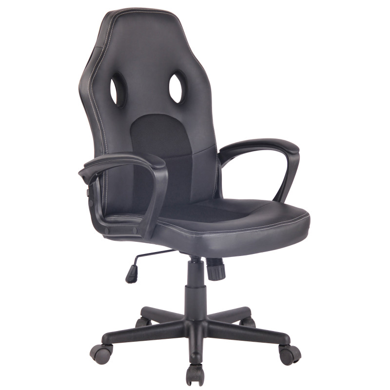 Chaise de bureau Elbing noir/noir