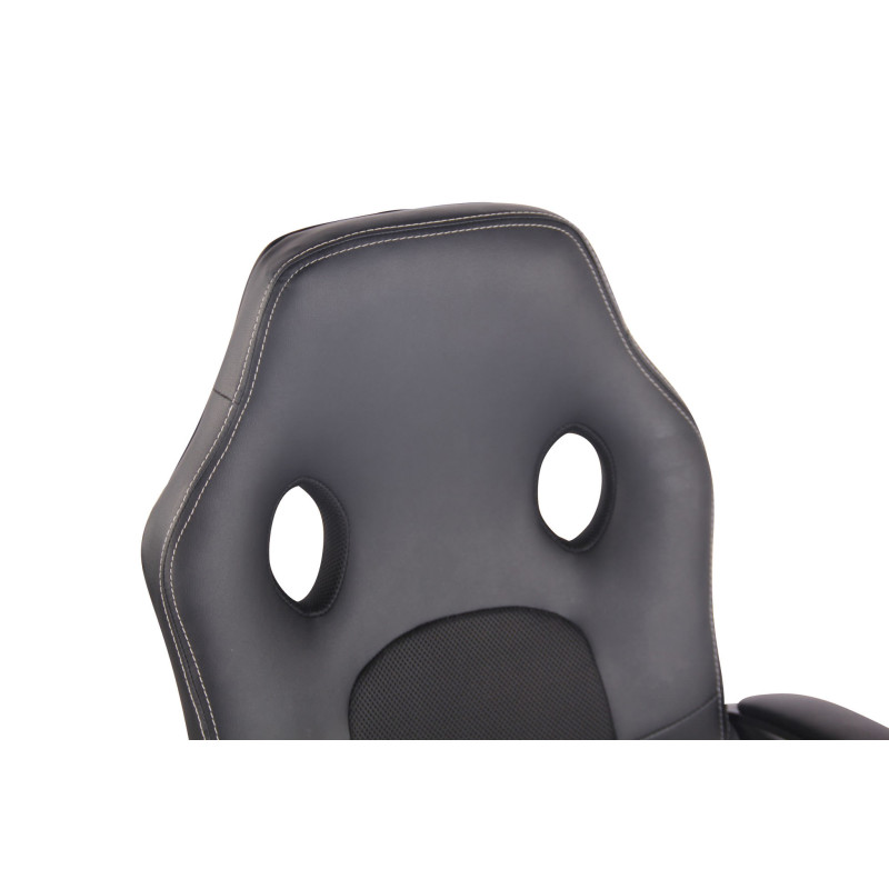 Chaise de bureau Elbing noir/noir