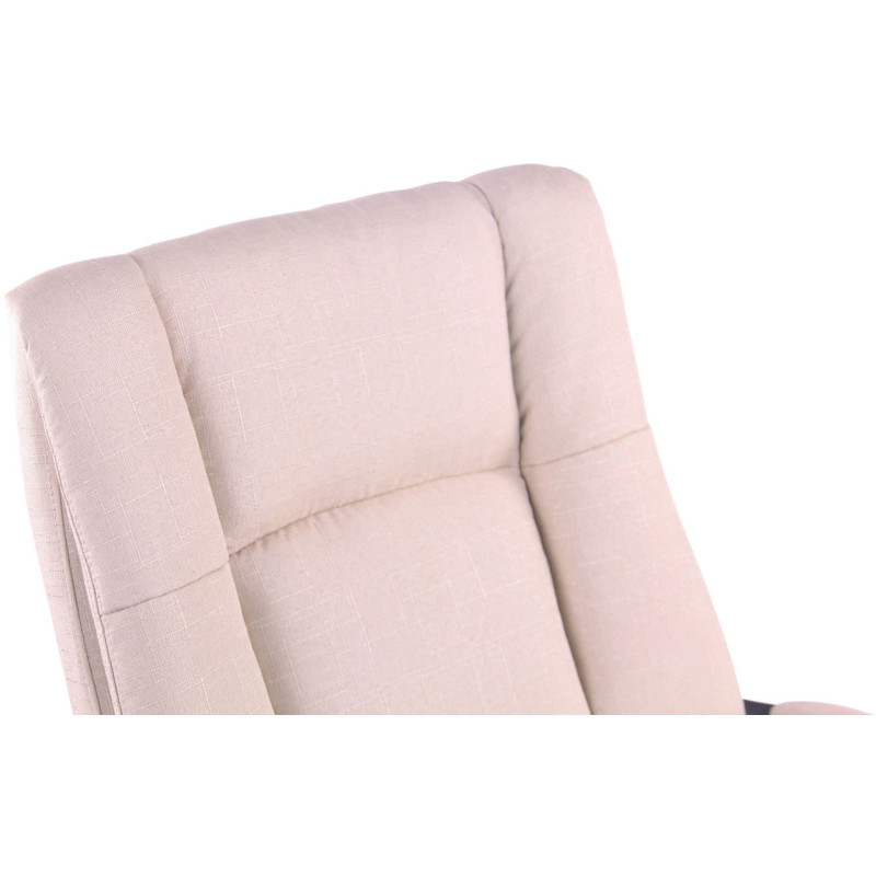 Chaise de bureau XL Sparta XM en tissu crème