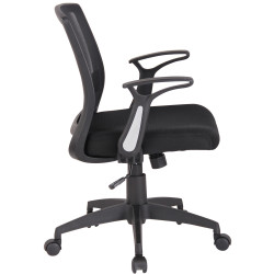 Chaise de bureau Renton noir/noir