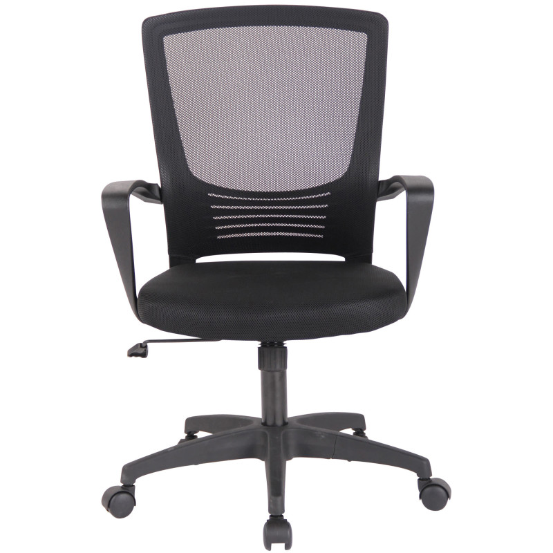 Chaise de bureau Kampen noir/noir