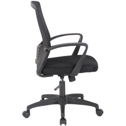 Chaise de bureau Kampen noir/noir