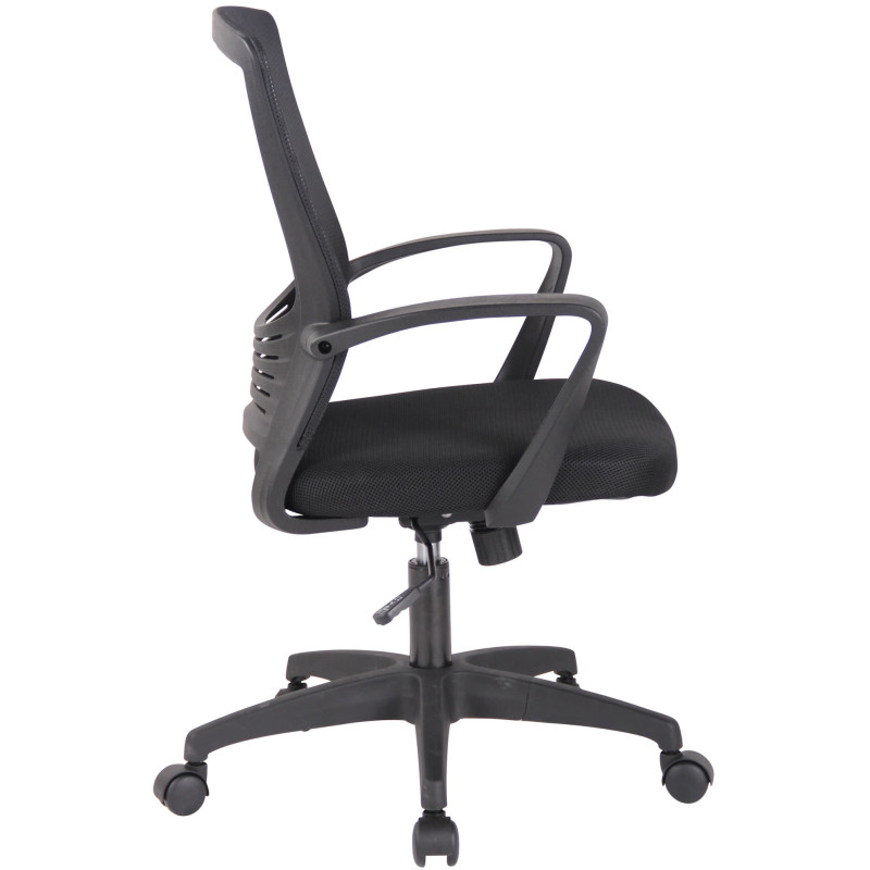 Chaise de bureau Kampen noir/noir