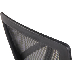Chaise de bureau Kampen noir/noir