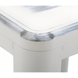 Sgabello da bar Joshua, bianco antico