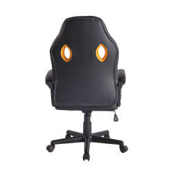 Chaise de bureau Elbing noir/jaune