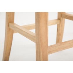 Tabouret de bar Bregenz, similicuir Natura, gris