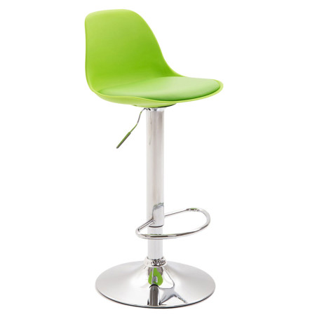 Tabouret de bar Kiel, similicuir, vert