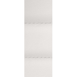 Chaise de bureau Mollis en cuir véritable blanc