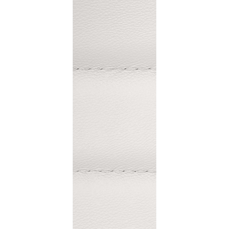 Chaise de bureau Mollis en cuir véritable blanc