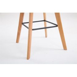 Tabouret de bar Metz, plastique, vert Natura