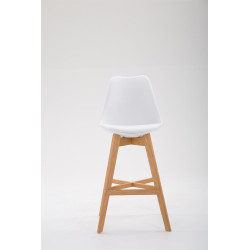 Sgabello da bar Cannes, plastica, bianco naturale