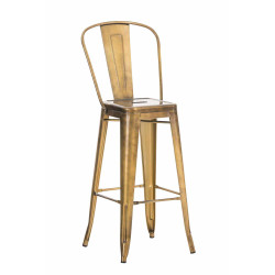 Tabouret de bar Aiden doré