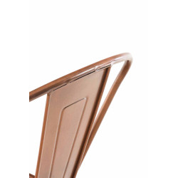 Tabouret de bar Aiden en cuivre