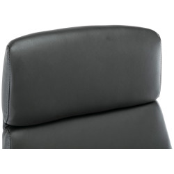 Chaise de bureau Faro XL en cuir artificiel gris