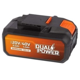 Batterie 2x20V 4Ah pour outil 40V ou 8Ah sur outil 20V Dual Power POWDP9040 - Compatible avec outils  40 V é 20 V