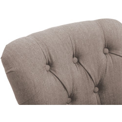 Banqueta de bar em tecido Lakewood, cor taupe antigo.