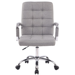 Chaise de bureau Deli PRO en tissu gris