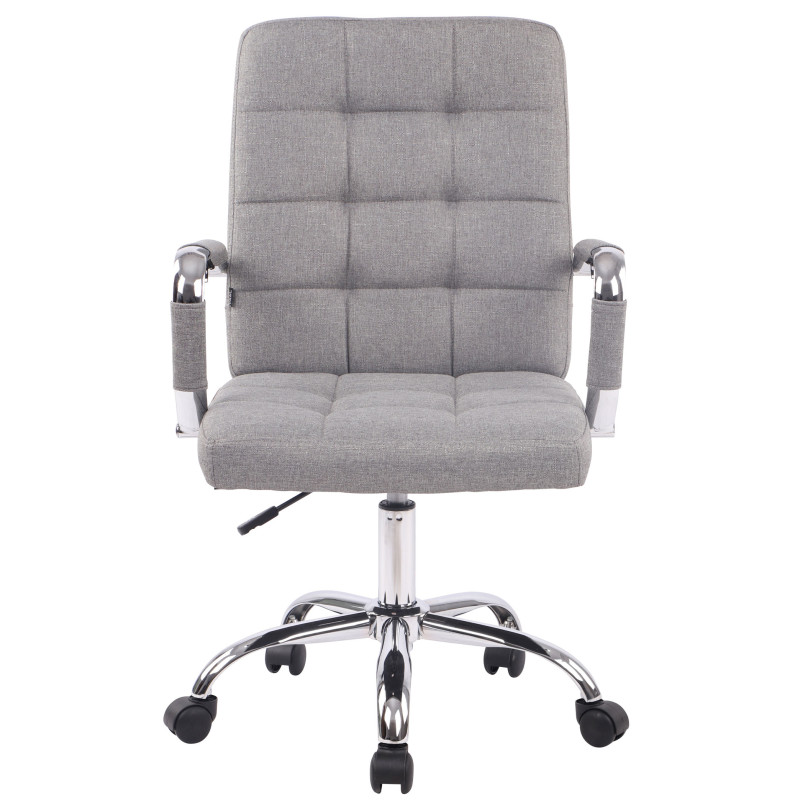 Chaise de bureau Deli PRO en tissu gris