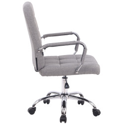 Chaise de bureau Deli PRO en tissu gris