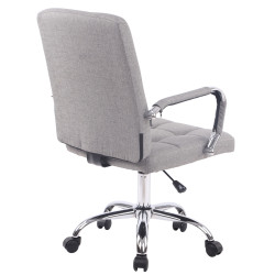 Chaise de bureau Deli PRO en tissu gris