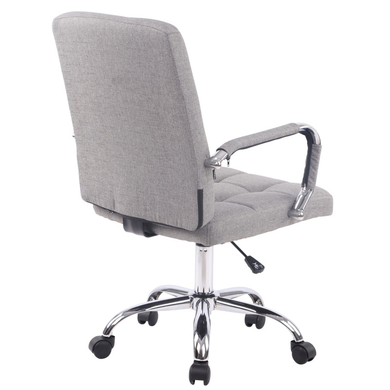 Chaise de bureau Deli PRO en tissu gris