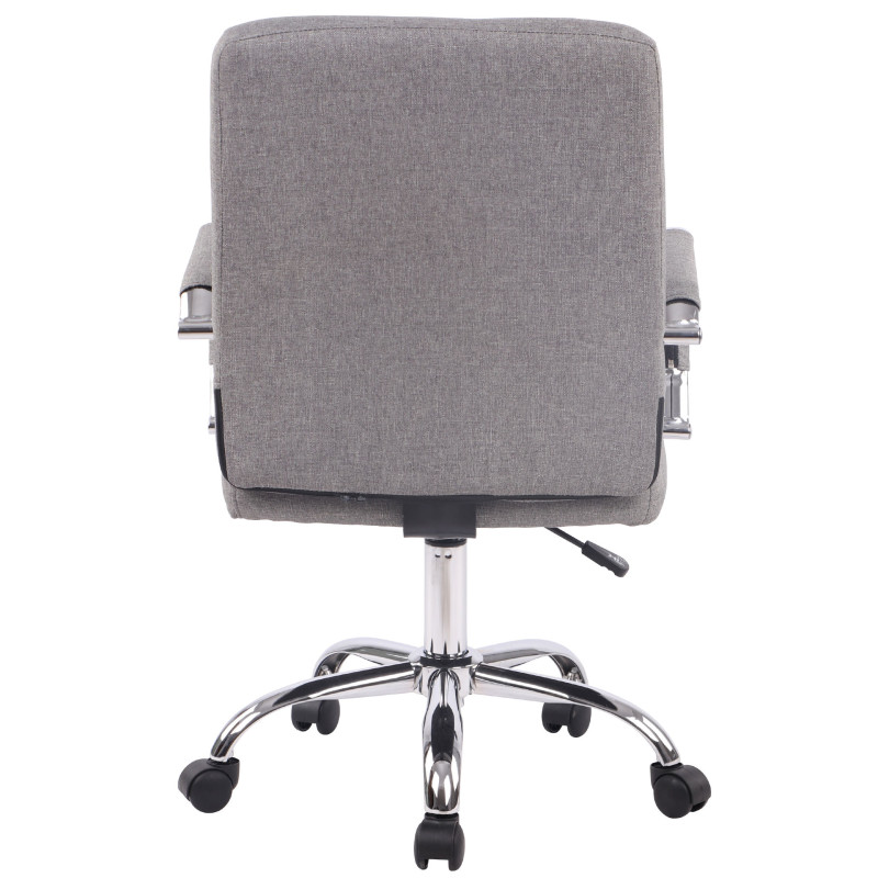 Chaise de bureau Deli PRO en tissu gris
