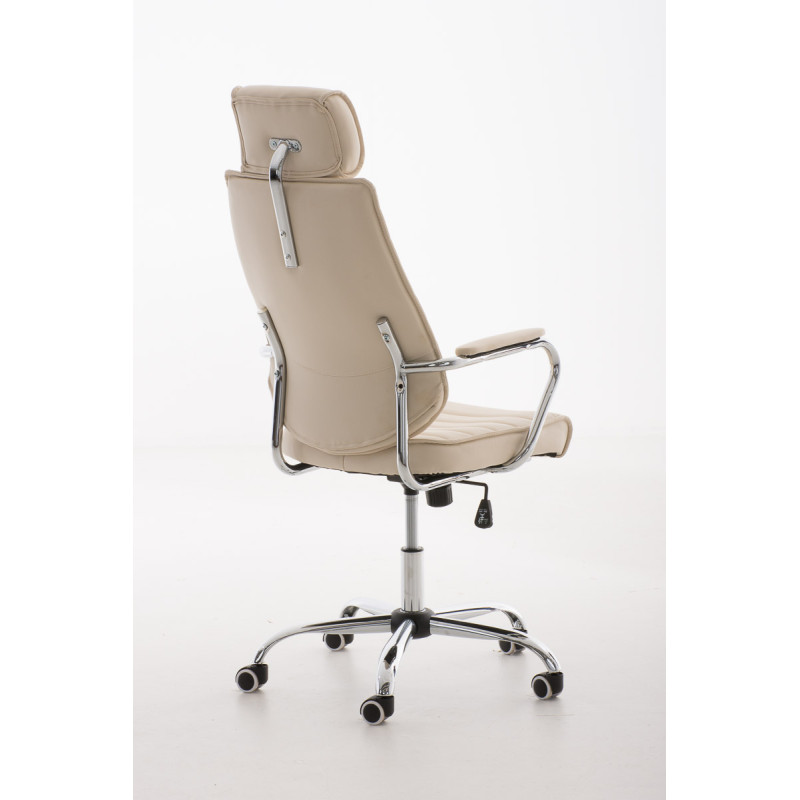 Chaise de bureau Rako crème
