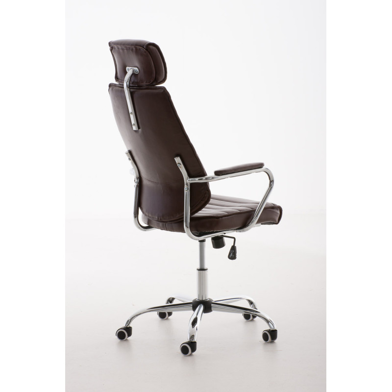 Chaise de bureau Rako rouge bordeaux