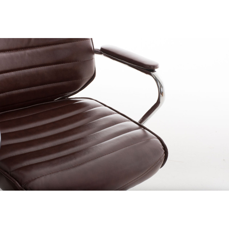Chaise de bureau Rako rouge bordeaux