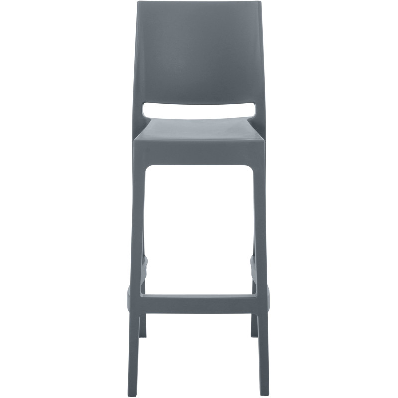 Set di 2 sgabelli da bar Maya, grigio scuro