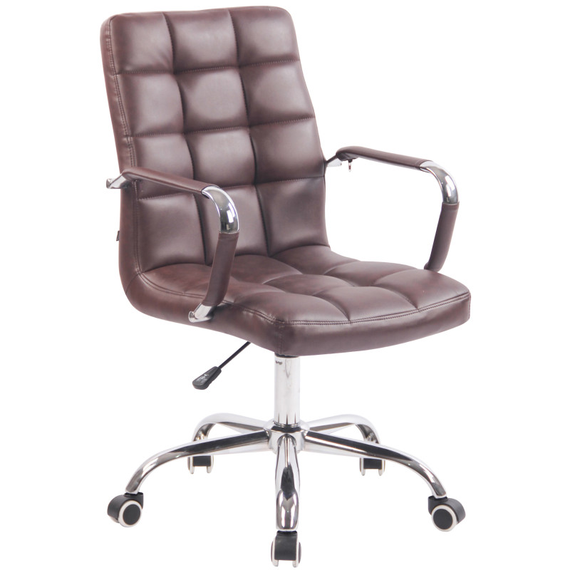 Chaise de bureau Deli rouge bordeaux