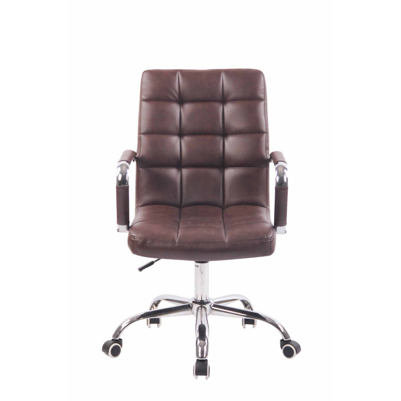 Chaise de bureau Deli rouge bordeaux