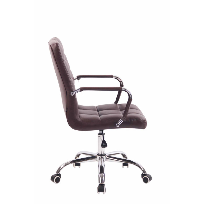 Chaise de bureau Deli rouge bordeaux