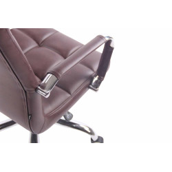 Chaise de bureau Deli rouge bordeaux