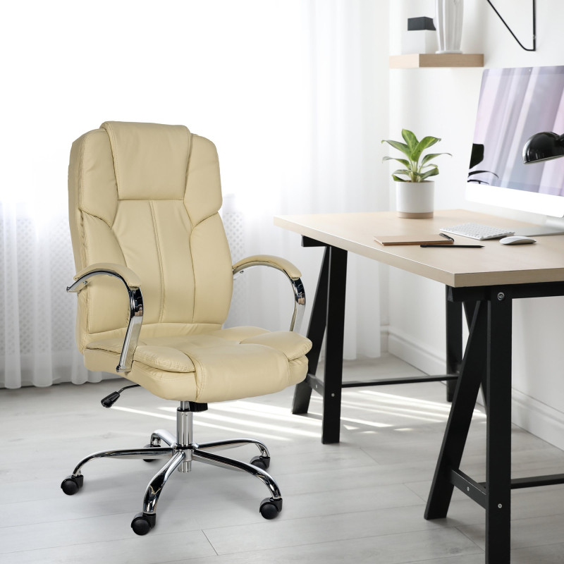 Chaise de bureau BIG Xanthos crème