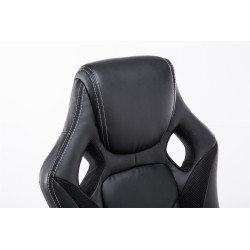 Chaise de bureau de course Magnus noir