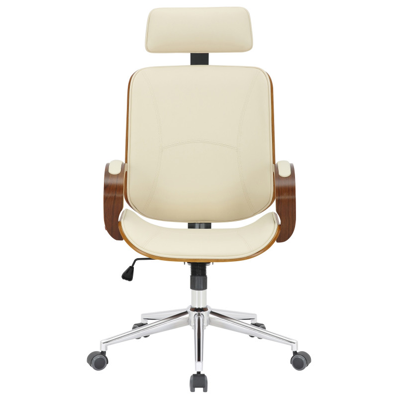Chaise de bureau Dayton noix/crème