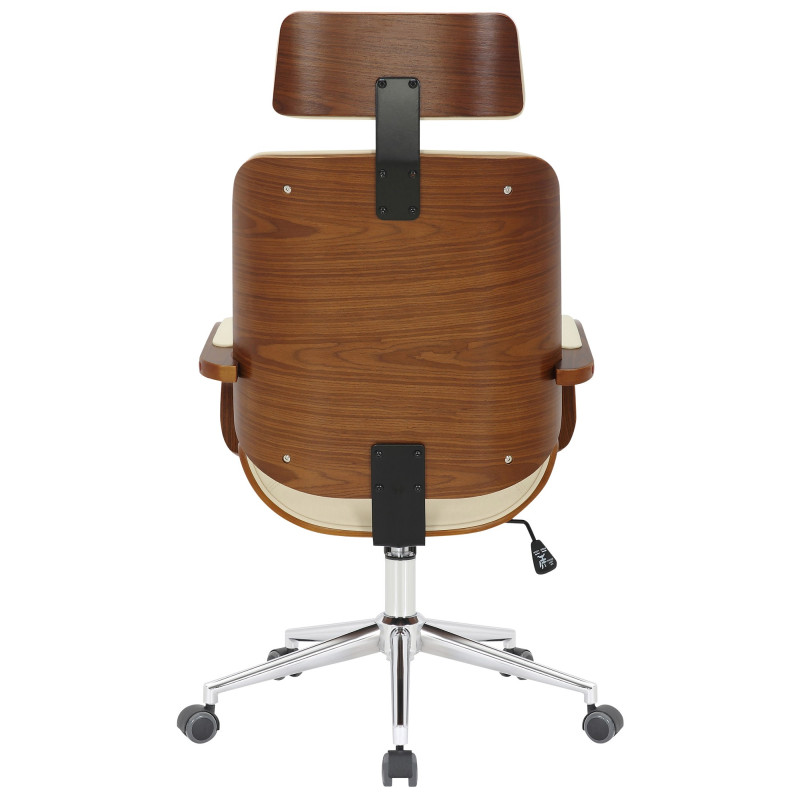 Chaise de bureau Dayton noix/crème