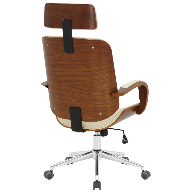 Chaise de bureau Dayton noix/crème