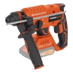 Marteau perforateur sans fil 20V 3J SDS-Plus BRUSHLESS + 5 accessoires - DUAL POWER POWDP15630 - Livré sans batterie ni chargeur