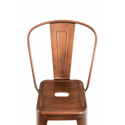 Conjunto de 2 banquetas de bar Aiden, cor cobre