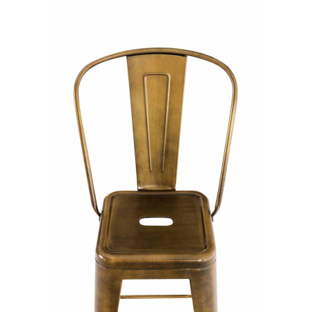 Ensemble de 2 tabourets de bar Aiden dorés