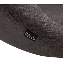 Set di 2 sgabelli da bar Miami V2, tessuto, cromato, grigio scuro