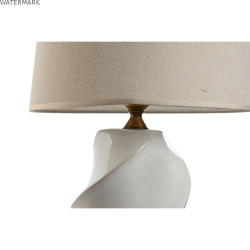 Lampe de bureau Home ESPRIT Blanc Porcelaine 50 W 220 V 36 x 36 x 61 cm 35 x 35 x 60 cm