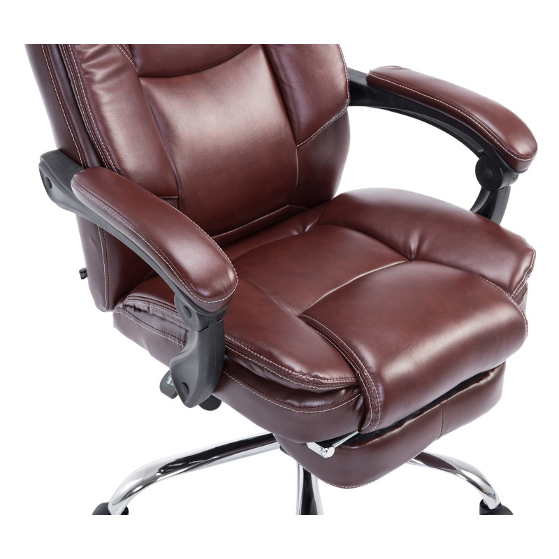 Chaise de bureau Castle rouge bordeaux