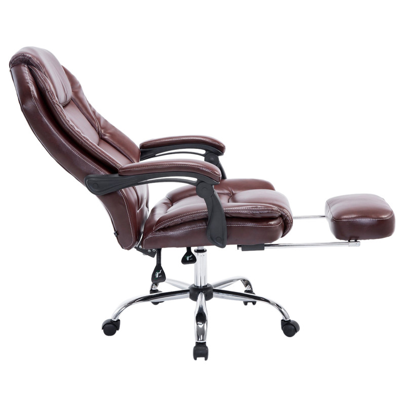 Chaise de bureau Castle rouge bordeaux